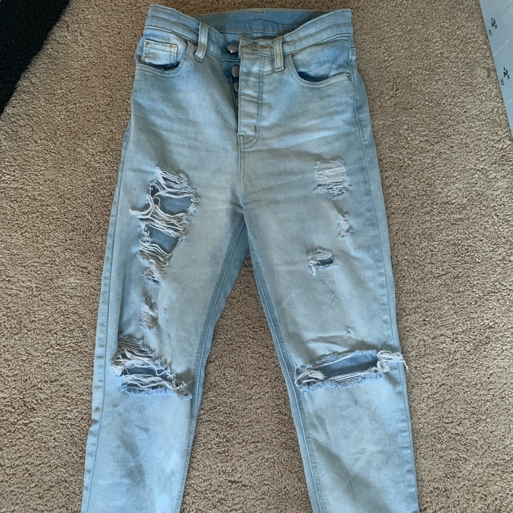 Distressed Girlfriend High Rise Jeans BDG